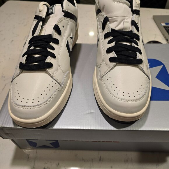 NEW Converse Weapon Low Vintage White Black Sneakers A07239C MENS SIZE 10 NEW - Picture 5 of 11